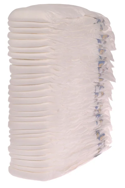 Stack of baby diapers — Stock Photo, Image