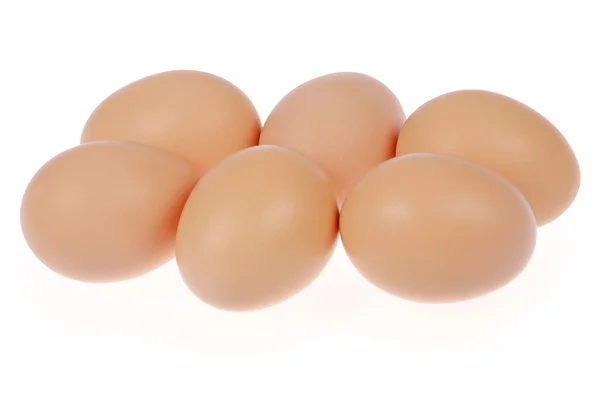 Six eggs — Stock Photo, Image