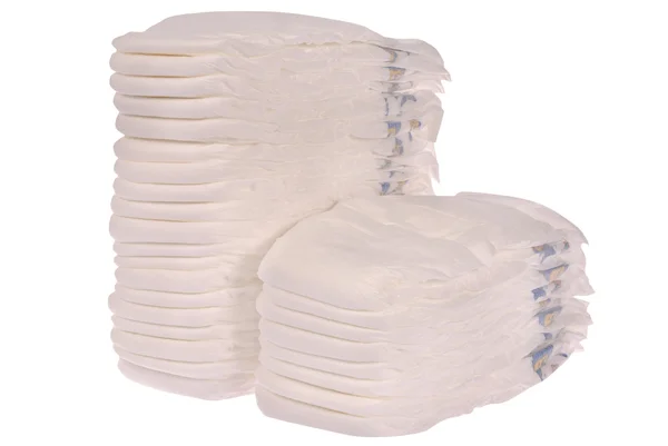 Stack of baby diapers — Stockfoto