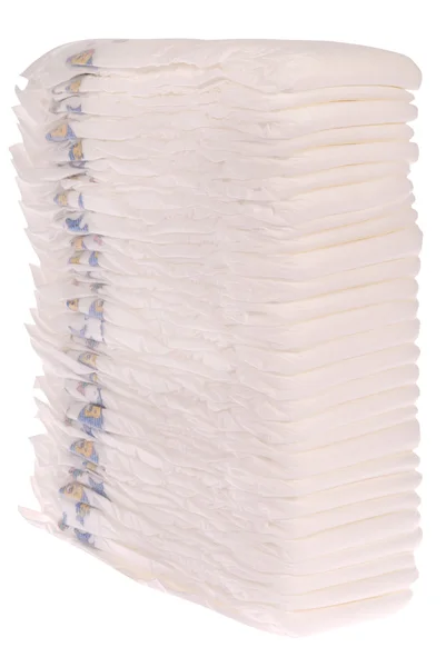 Stack of baby diapers — Stock Photo, Image