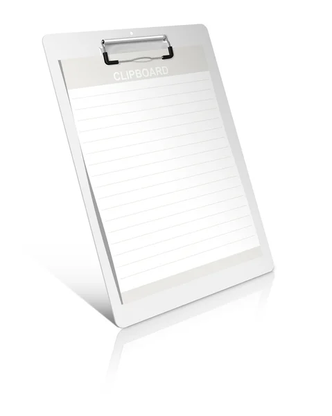 White clipboard — Stock Photo, Image