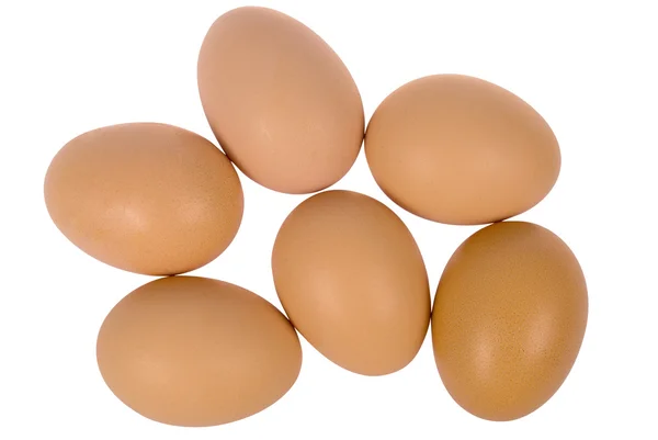 Seks æg - Stock-foto