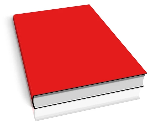Rode Boek van de lege sjabloon — Stockfoto