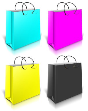 CMYK Gift Bag clipart