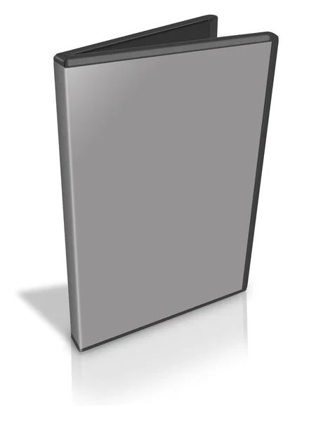Apri caso DVD grigio — Foto Stock