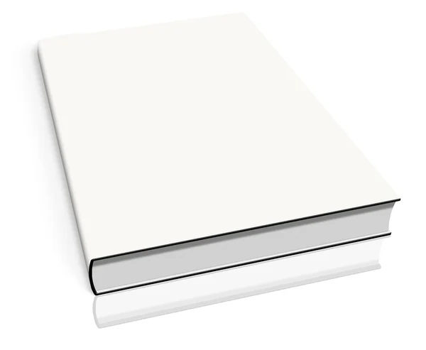 Білий порожній шаблон книги — стокове фото