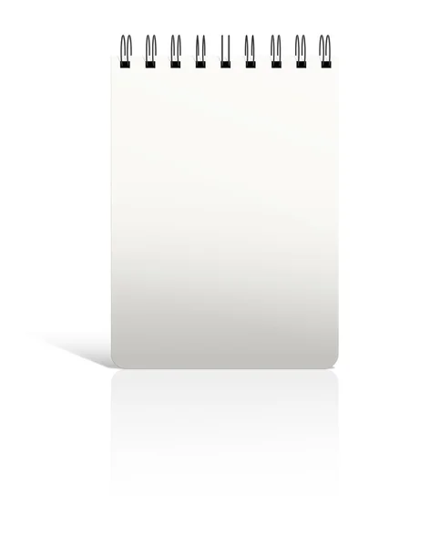 Caderno em branco espiral — Fotografia de Stock