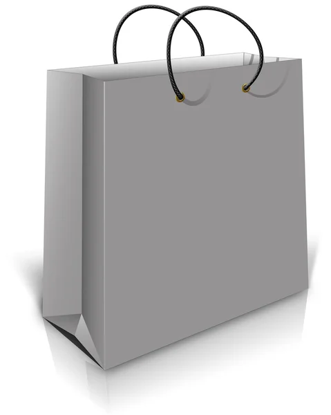Серый подарочный мешок — стоковое фото