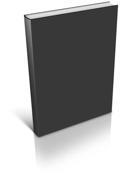Black empty book template — Stock Photo, Image