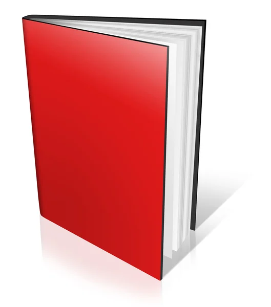 Plantilla de libro vacía roja —  Fotos de Stock
