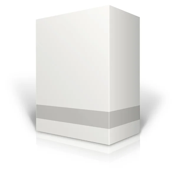 Pacote de produto varejo branco em branco — Fotografia de Stock