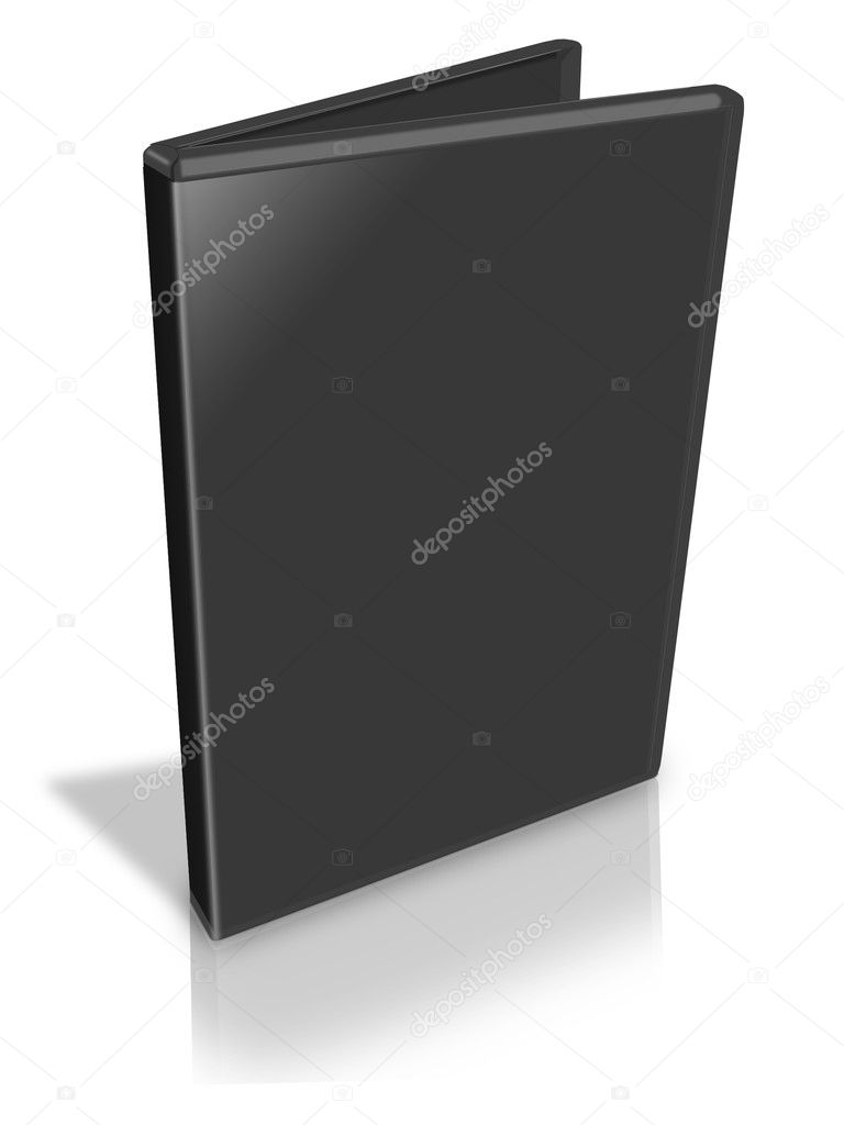 Open Black DVD Case