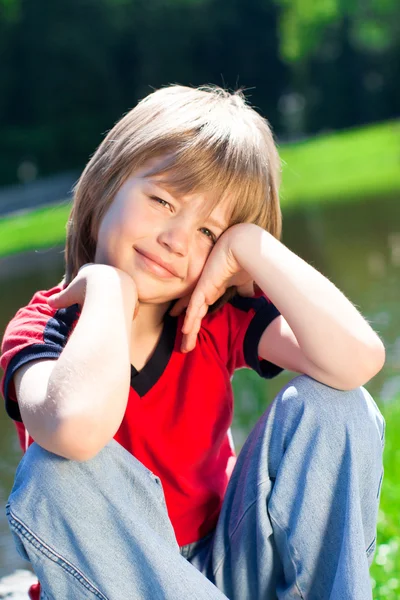 The boy at the park — Stock Photo, Image