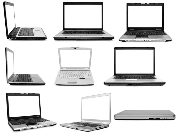 Sammlung von Laptops — Stockfoto