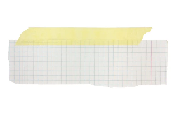 Isoliertes Papier auf weißem Hintergrund — Stockfoto