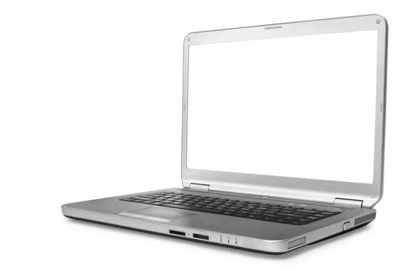 Laptop isoliert auf weißem Hintergrund — Stockfoto