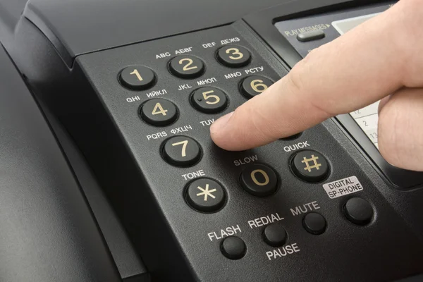 Telefone isolado em um fundo branco — Fotografia de Stock