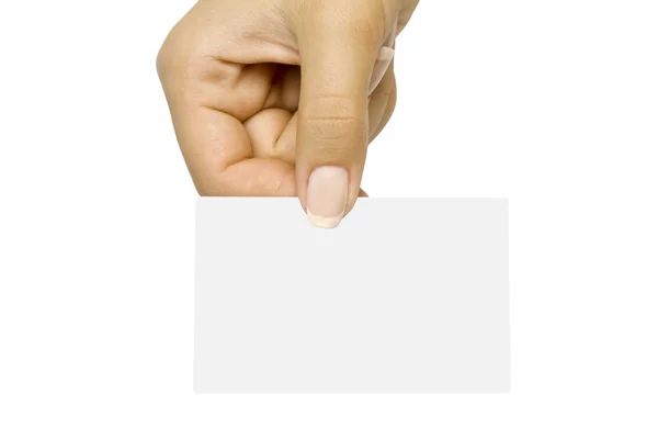 Hand card — Stock Photo, Image