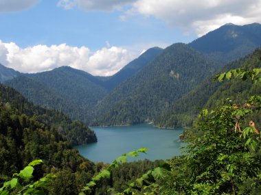 High-mountainous lake clipart