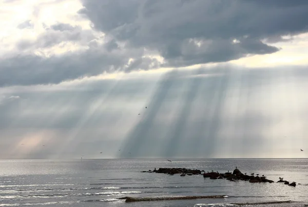 stock image Cloudy sunset