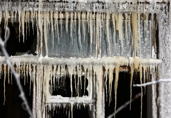 Kış penceresi — Stok fotoğraf