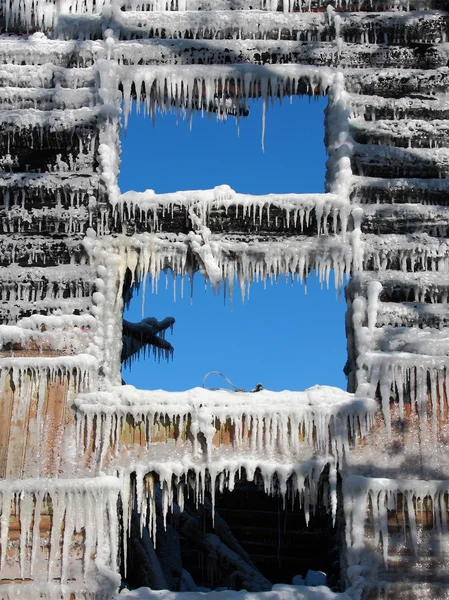 Das Winterfenster — Stockfoto