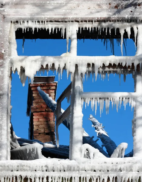 La finestra invernale — Foto Stock