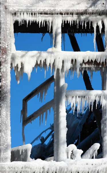 Kış penceresi — Stok fotoğraf