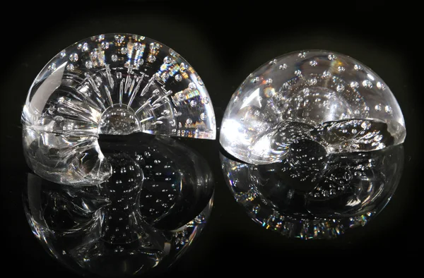 Delar av crystal sfär — Stockfoto