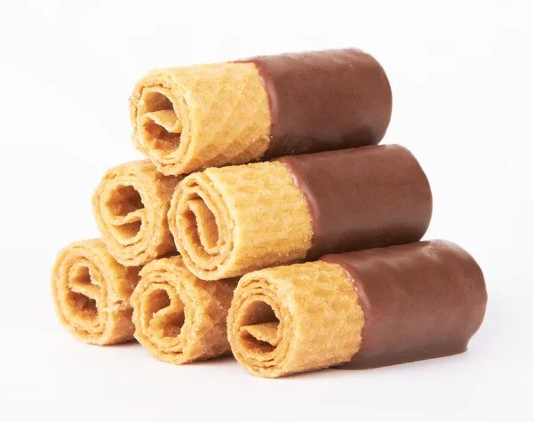 Galletas de gofre de chocolate — Foto de Stock