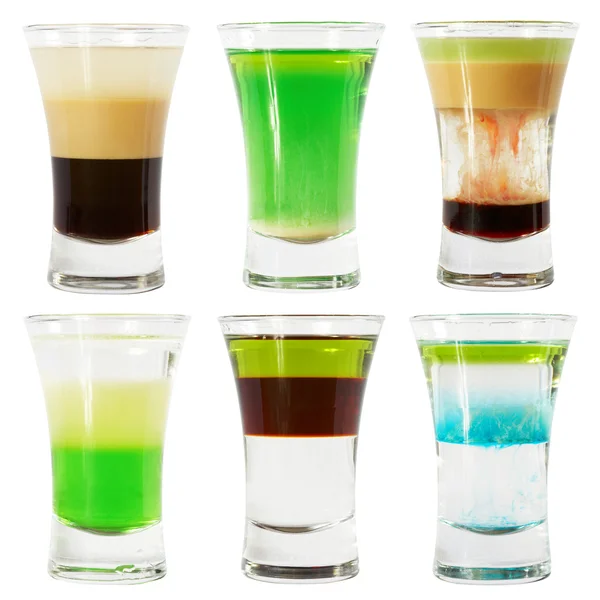Sechs Cocktails — Stockfoto