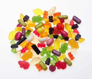 Assortment of colorful candy clipart