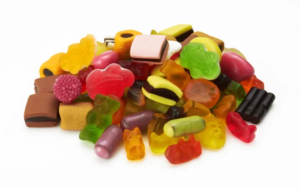 Asortyment kolorowych cukierków — Zdjęcie stockowe