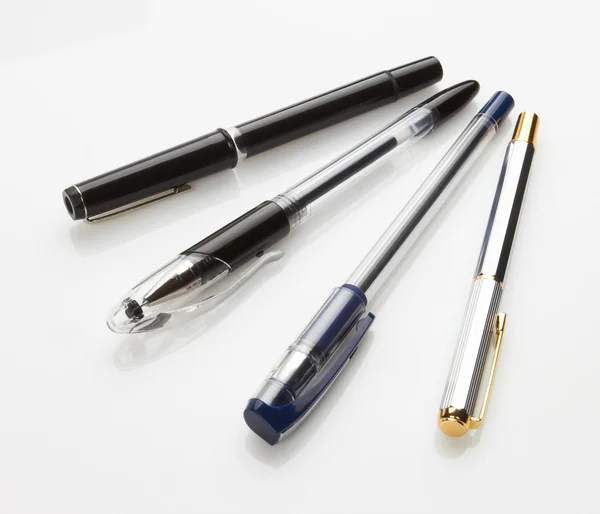 Pens on white — Stock Photo, Image