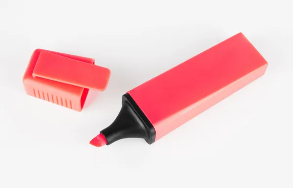 Red highlighter — Stock Photo, Image