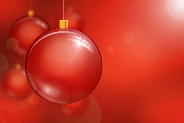 Background red baubles — Stock Photo, Image