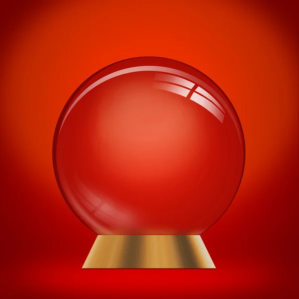 Cupola vuota su uno sfondo rosso — Foto Stock
