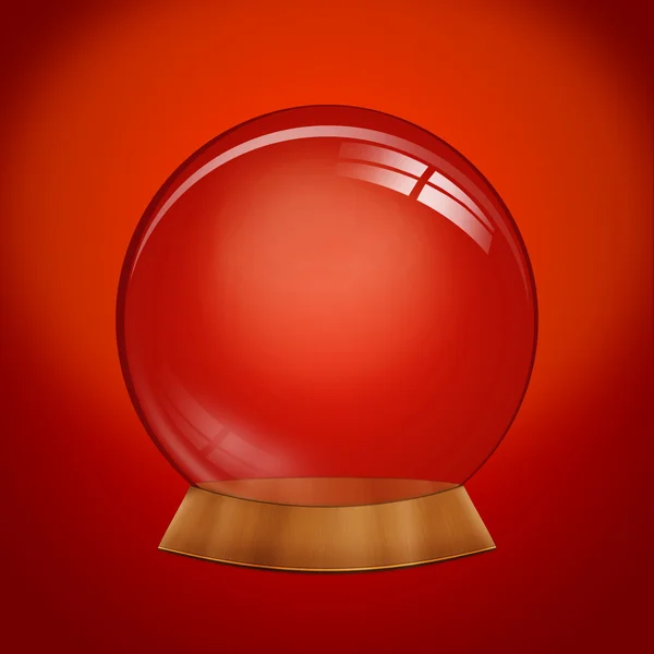 Cúpula vazia contra um fundo vermelho — Fotografia de Stock