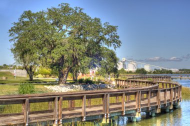 View of Industry from Riverfront Park clipart