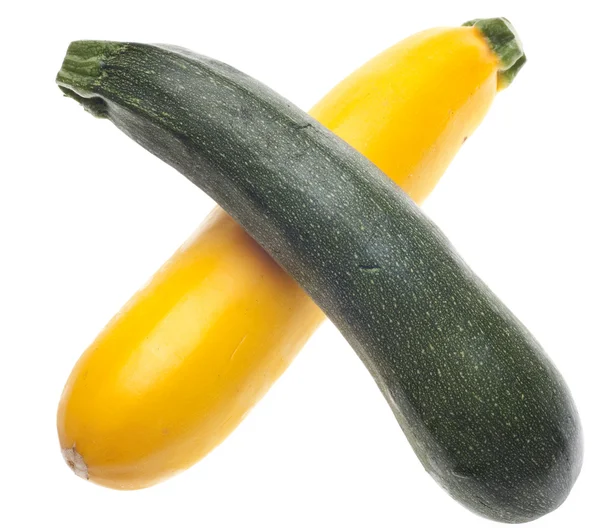 Gyllene gul och grön zucchini — Stockfoto