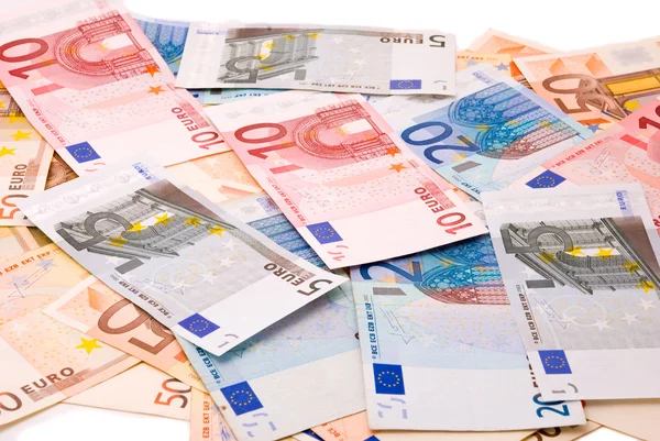 Eurobankjegyek háttere — Stock Fotó
