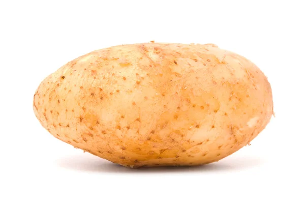 白い背景の上に新鮮なジャガイモ — ストック写真