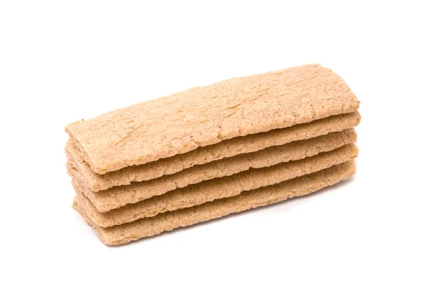 Pequeno pão de pão em um fundo branco — Fotografia de Stock