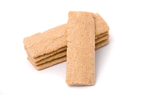 Kleines Laib Brot auf weißem Hintergrund — Stockfoto