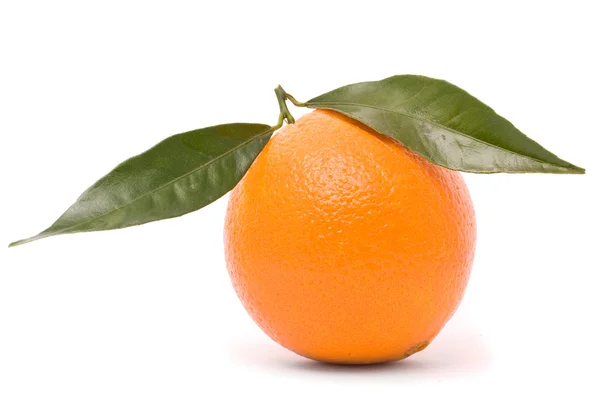 Соковитий апельсин ізольований на білому тлі . — стокове фото
