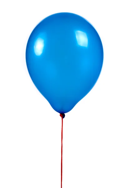 Donker blauwe ballon op witte achtergrond — Stockfoto