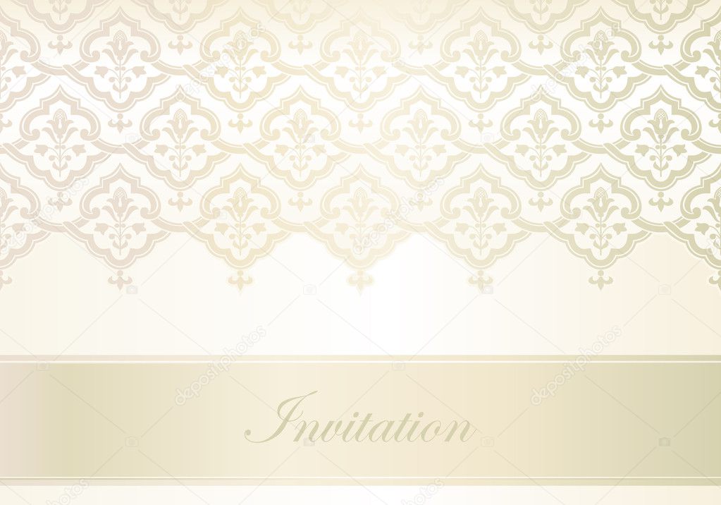Vector template invitations