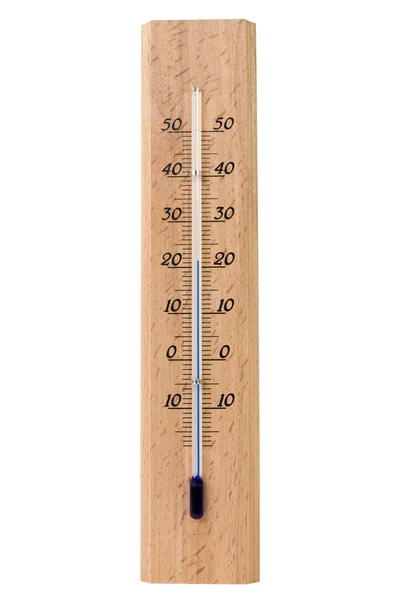 stock image Wooden thermometer