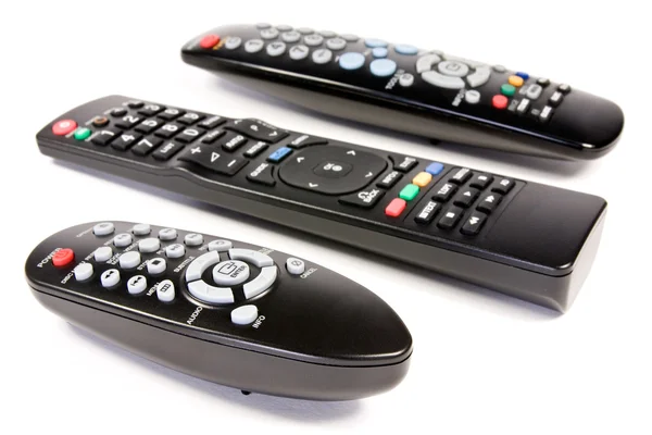Three remote controls — Stock Photo, Image