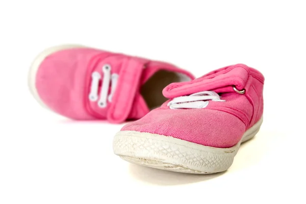 Розовые кроссовки — стоковое фото